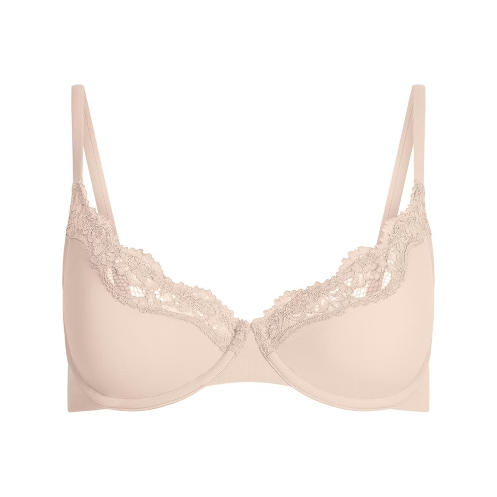Skims Unlind Lace Trim Underwire Bra